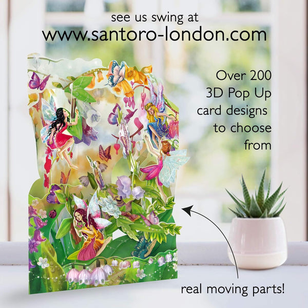 Carte de Voeux 3D Intéractive Santoro London Singe Animaux