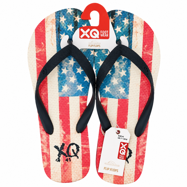 Claquette Sandales Tong XQ Flip Flops Drapeau Américain