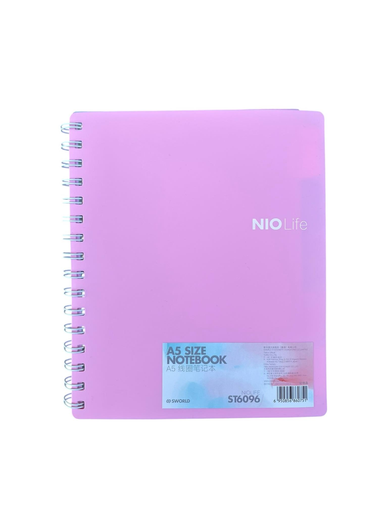 Cahier NoteBook Nio Life Rose - A5