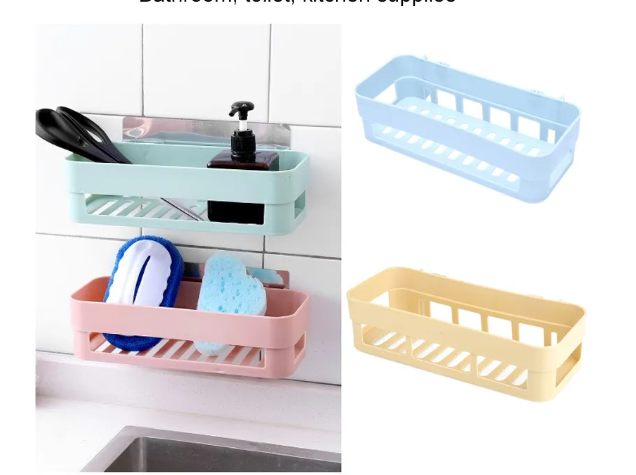 Etagère salle de bain étagère de rangement salle de bain support suspendu en plastique