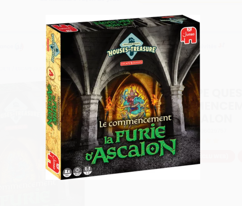 Jeux de société escape quest le commencement La furie D’ascalon