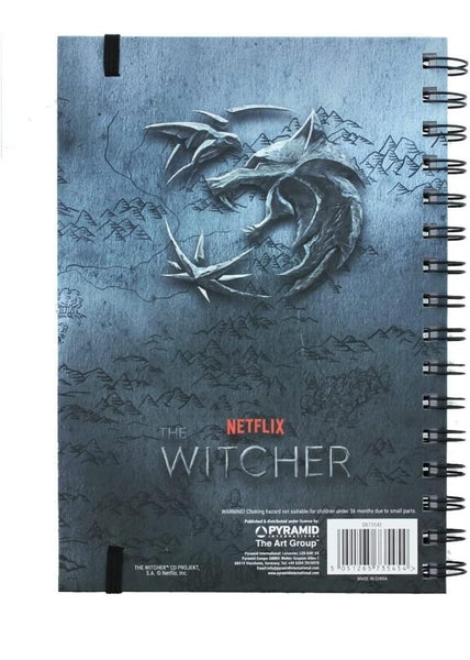 Carnet Pyramid THE WITCHER A5, 80 feuilles, couverture rigide et fermeture élastique