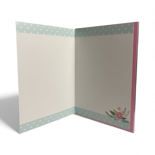 Carte "À la Plus Magnifique des Mamans" Tendances Éditions Motif Floral Coeur 17 x 11,7 cm