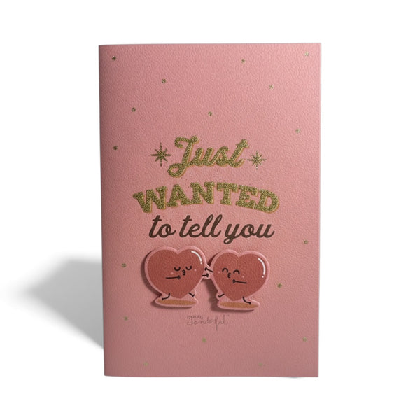 Carte "Je T’aime Tellement" Mr Wonderful Motif Coeur 18 x 12 cm