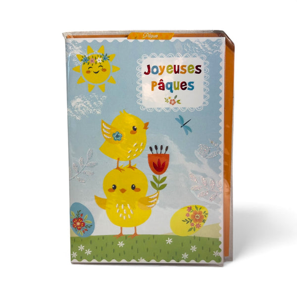 Carte Joyeuse Pâques Tendance Édition 17 x 11,5 cm