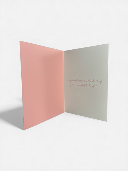 Carte Naissance Juicy Lemon « Baby Girl » – 19 x 13 cm