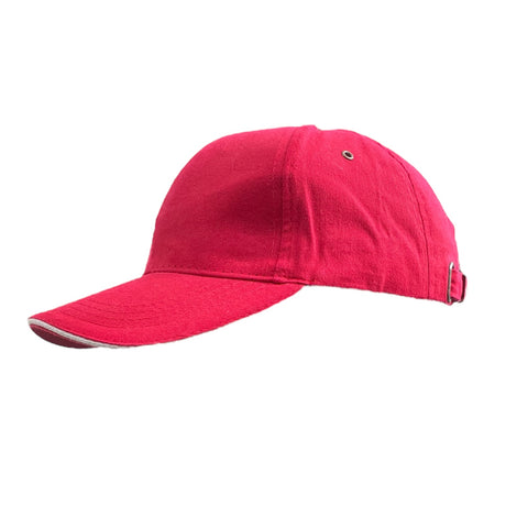 Casquette Dakota rouge enfant/ado – 100 % coton