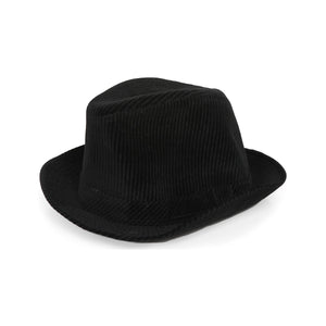 Chapeau trilby en velours noir La Modeuse Femme