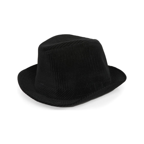 Chapeau trilby en velours noir La Modeuse Femme