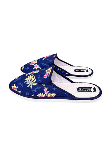 Chaussons Aline motif floral femme