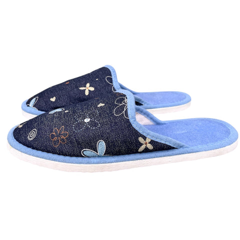 Chaussons Bumb’s bleu marine / bleu ciel femme