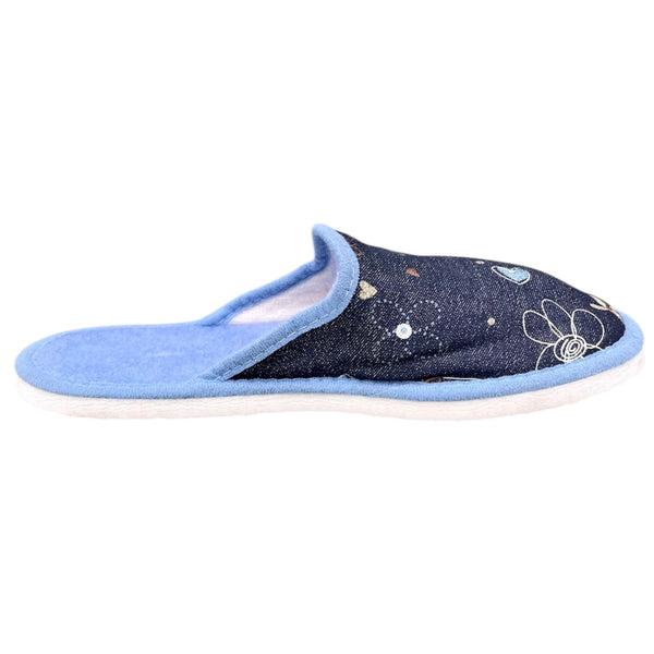 Chaussons Bumb’s bleu marine / bleu ciel femme