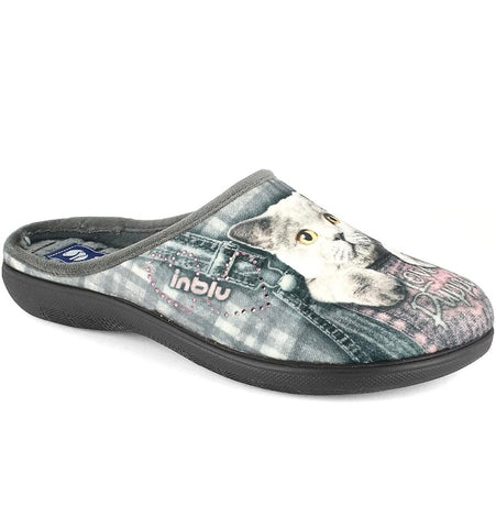 Chaussons Inblu chaton "Love Poppy" femme