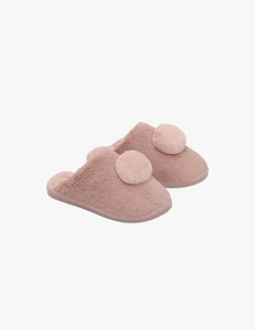 Chaussons Ysabel Mora à pompons rose pour femme