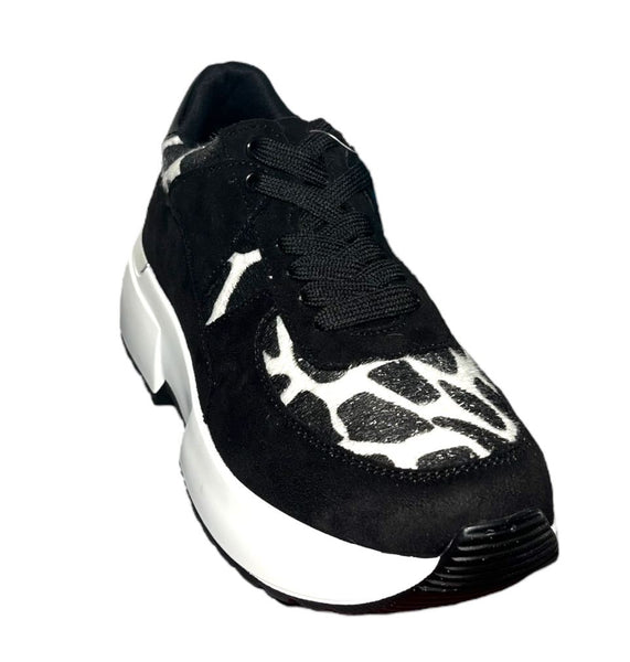 Chaussures Baskets Active Fashion Noir et Blanche Femme