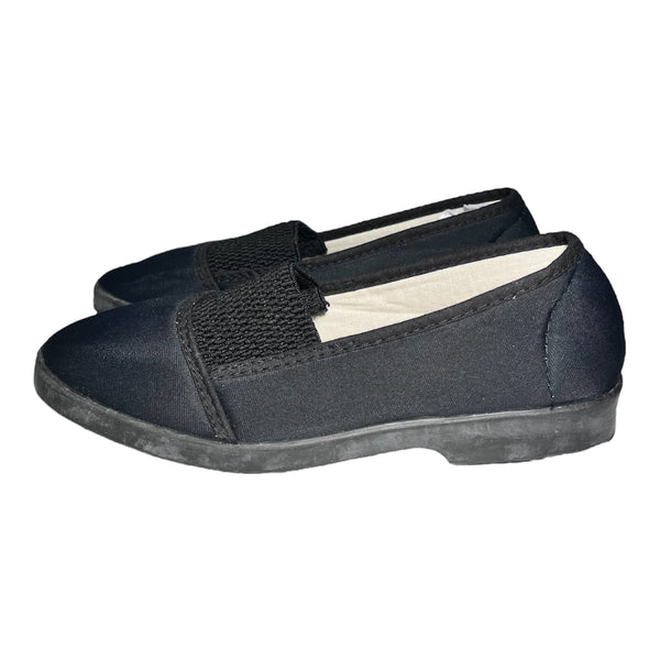 Chaussures Femme en toile noires à enfiler