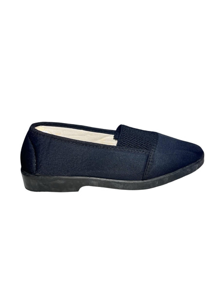 Chaussures Femme en toile noires à enfiler