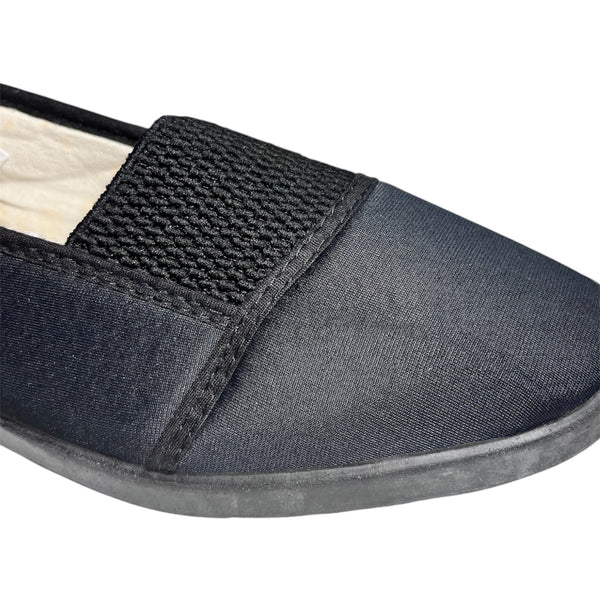 Chaussures Femme en toile noires à enfiler