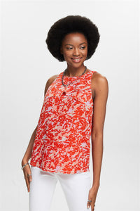 Chemisier sans manches Esprit rouge femme