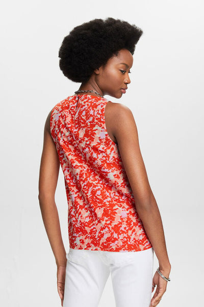 Chemisier sans manches Esprit rouge femme