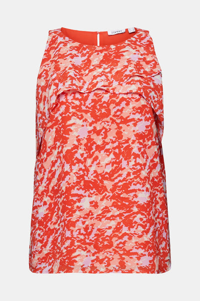 Chemisier sans manches Esprit rouge femme