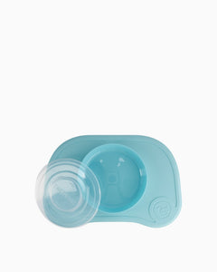 Click-Mat + Assiette TWISTSHAKE – Tapis repas antidérapant avec assiette enfant/Bébé et couvercle