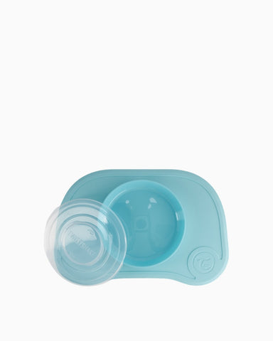 Click-Mat + Assiette TWISTSHAKE – Tapis repas antidérapant avec assiette enfant/Bébé et couvercle