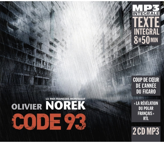 Coffret X2 CD Intégrale MP3 " Code 93 " Oliver Norek