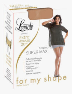 Collant bronze Levante Calze extra mousse 20 den Super Maxi