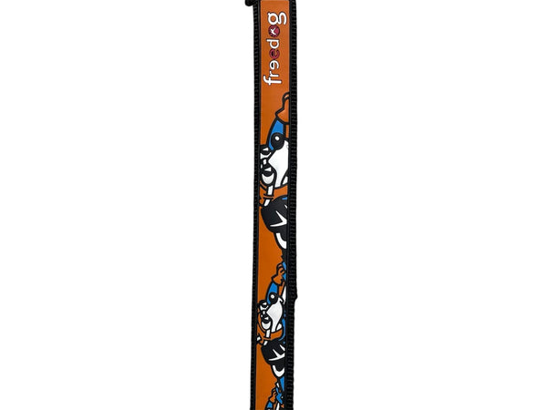Collier pour chien Freedog noir en nylon – Taille réglable 25 mm (45-56 cm)