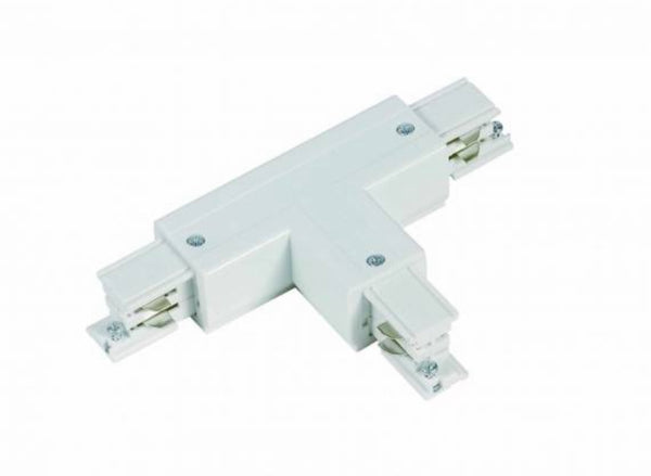 Connecteur T-Gauche pour Rail – Vision-EL – Blanc – 220-240V
