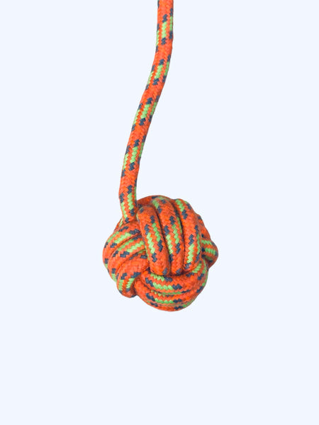 Corde Jouet pour chien ForPet – Orange fluo – 41 cm