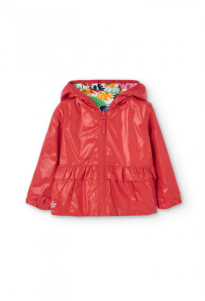 Coupe-vent imperméable réversible Boboli rouge fille