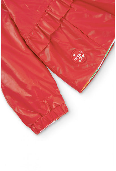 Coupe-vent imperméable réversible Boboli rouge fille