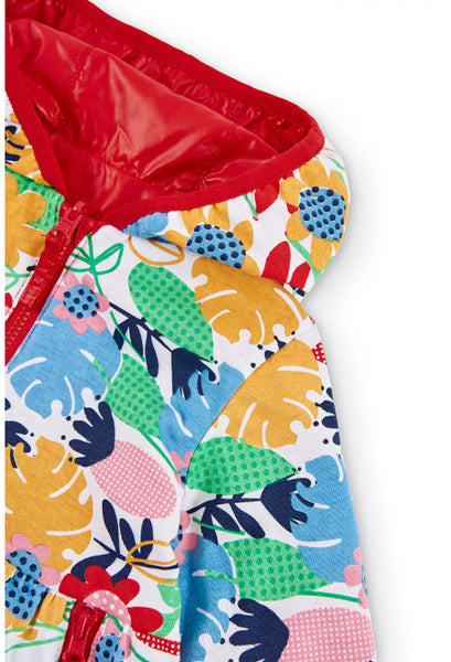 Coupe-vent imperméable réversible Boboli rouge fille