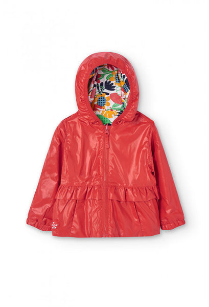Coupe-vent imperméable réversible Boboli rouge fille