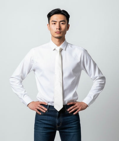 Cravate Van Laack Blanc Écru Homme