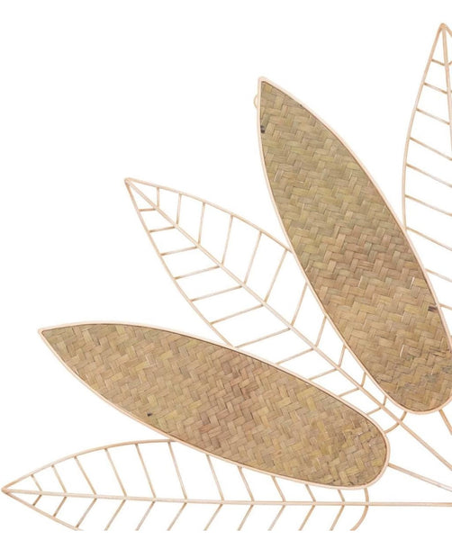 Décorations murales Atmosphera feuilles en métal - 80 x 45 cm