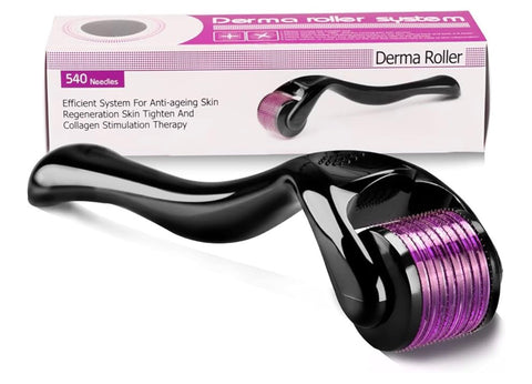 Derma roller noir – 540 aiguilles de 0,5 mm