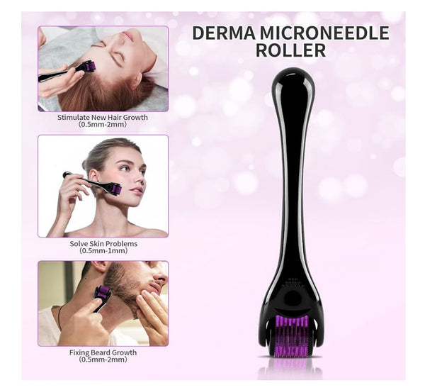 Derma roller noir – 540 aiguilles de 0,5 mm
