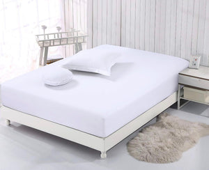 Drap-housse Mórico blanc 180×200×7 cm – 100 % coton