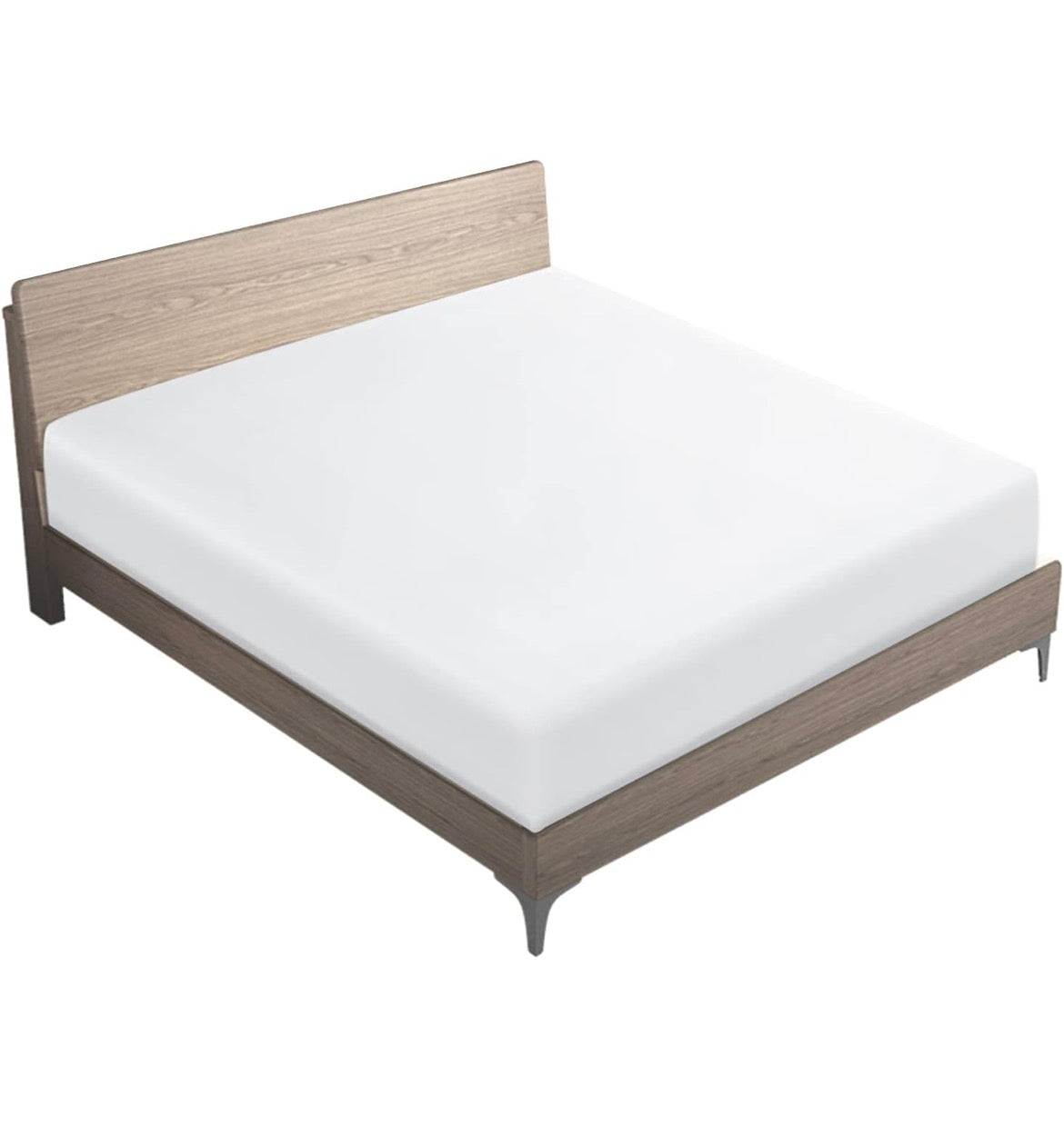 Drap-housse blanc 140×190 cm +25 cm – 57 fils – 100 % coton