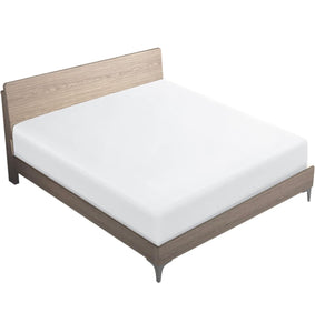 Drap-housse blanc 140×190 cm +25 cm – 57 fils – 100 % coton