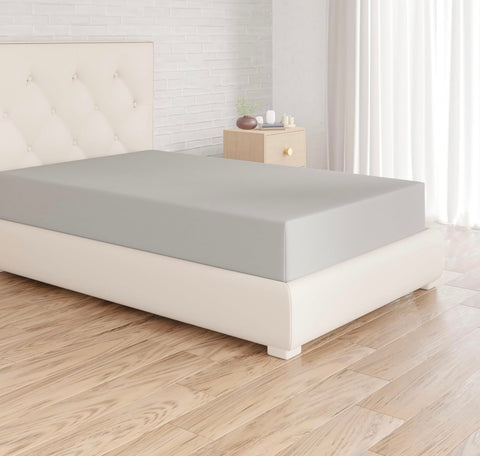 Drap-housse gris 90×190 cm – 98 fils – 100 % coton