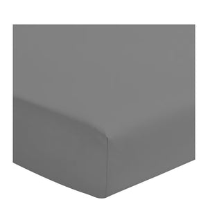 Drap-housse Décor de Maison 140×190 cm – Gris foncé – 57 fils – 100 % coton