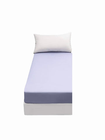 Drap-housse violet clair 90×190×25 cm – 57 fils – 100 % coton