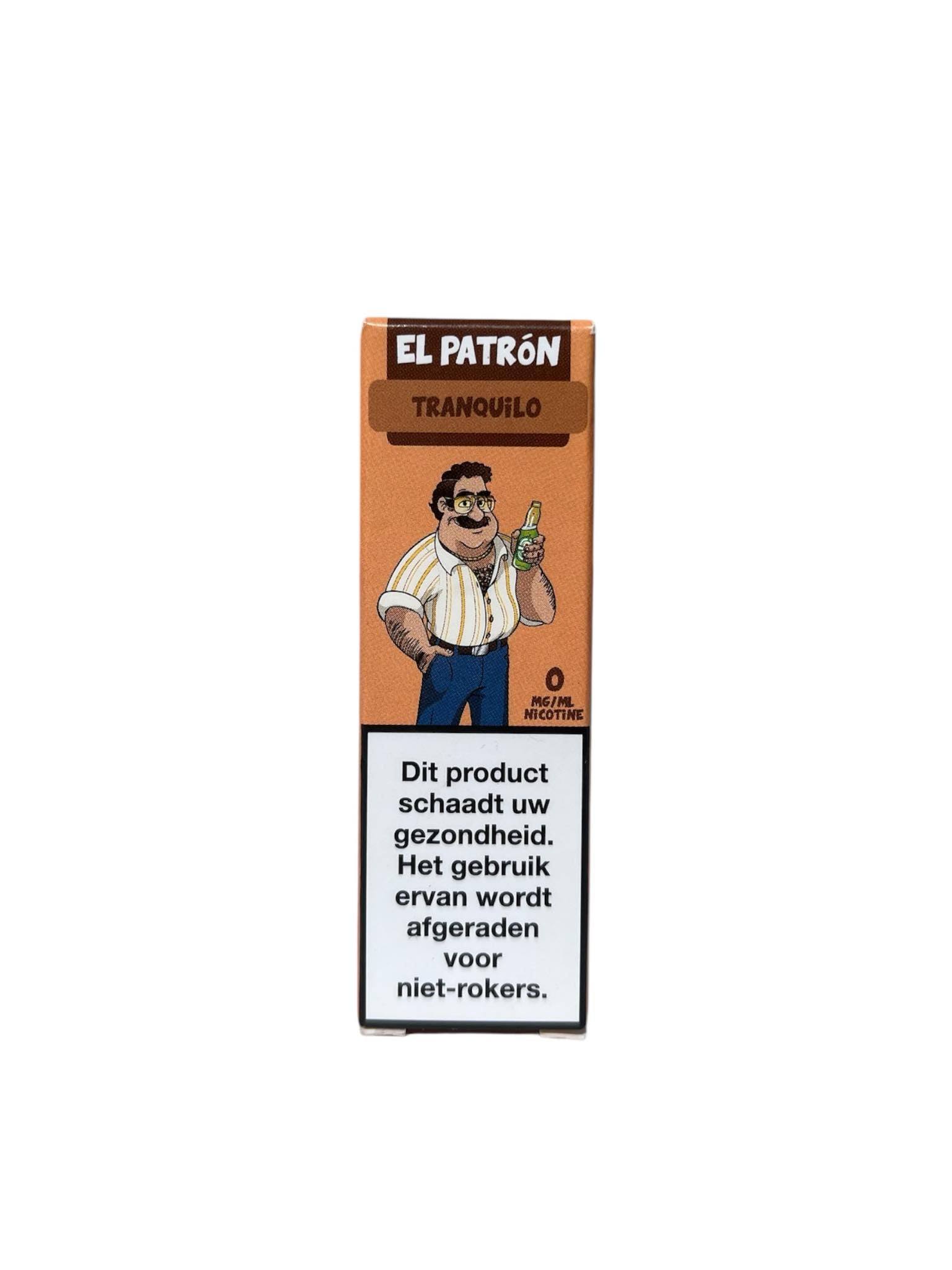 E-liquide El Patron – Tranquilo – Thé Vert, Cactus & Gingembre Épicé – 30/70 PG/VG – 0 % Nicotine - 10 ml