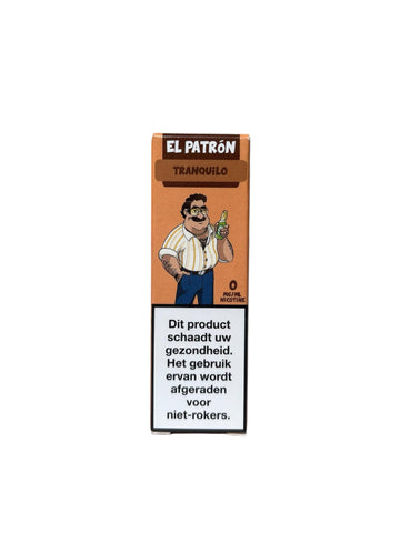 E-liquide El Patron – Tranquilo – Thé Vert, Cactus & Gingembre Épicé – 30/70 PG/VG – 0 % Nicotine - 10 ml