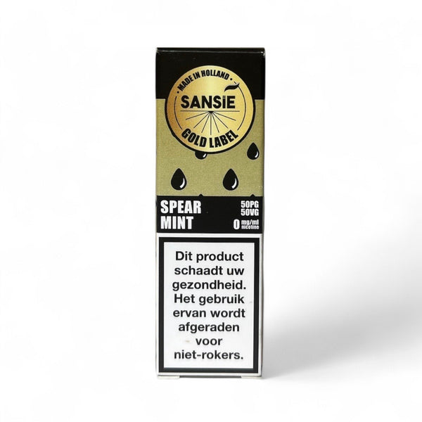 E-liquide Sansie – Gold Label – Menthe verte – 50/50 PG/VG – 0 % Nicotine – 10 ml