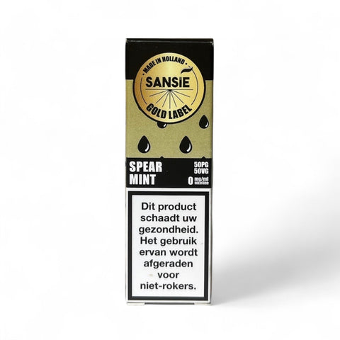E-liquide Sansie – Gold Label – Menthe verte – 50/50 PG/VG – 0 % Nicotine – 10 ml